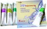 Контуры Гамма 3D Перламутр, набор 5 цветов, арт. 491002