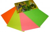 Картон Каляка-Маляка, цветной, флюоресцентный, гофрированный, 4 листа, 4 цвета, арт. ГКФлКМ04