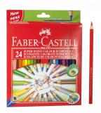 Карандаши Faber Castell Eco, 24 цвета, 4 мм, арт. 116125