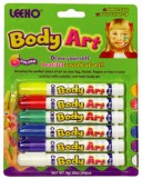 Мелки для тела Leeho BODY ART, 8 г, 6 цветов, арт. BCR-8B-6/543090