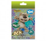 Мелки восковые Proff ГОВОРЯЩИЙ ТОМ, 24 цвета, арт. ТТ13-CR24