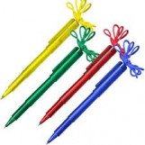 Ручка шариковая inФормат САТУРН, на шнурке, ассорти, арт. 53485/7/6/8