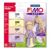 FIMO soft - набор для детей &quot;Принцесса,&quot; cостоящий из 4-х блоков по 25 гр. и брошюры с пошаговой инструкцией, языки: английский, французский, испанский, португальский. Артикул:8024 43 L2