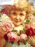 Миниатюрное изображение для скрапбукинга &quot;Мальчик с розами&quot; 11*16см. Артикул:1516210 